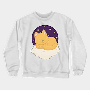 Cat Clouds Stars Crewneck Sweatshirt